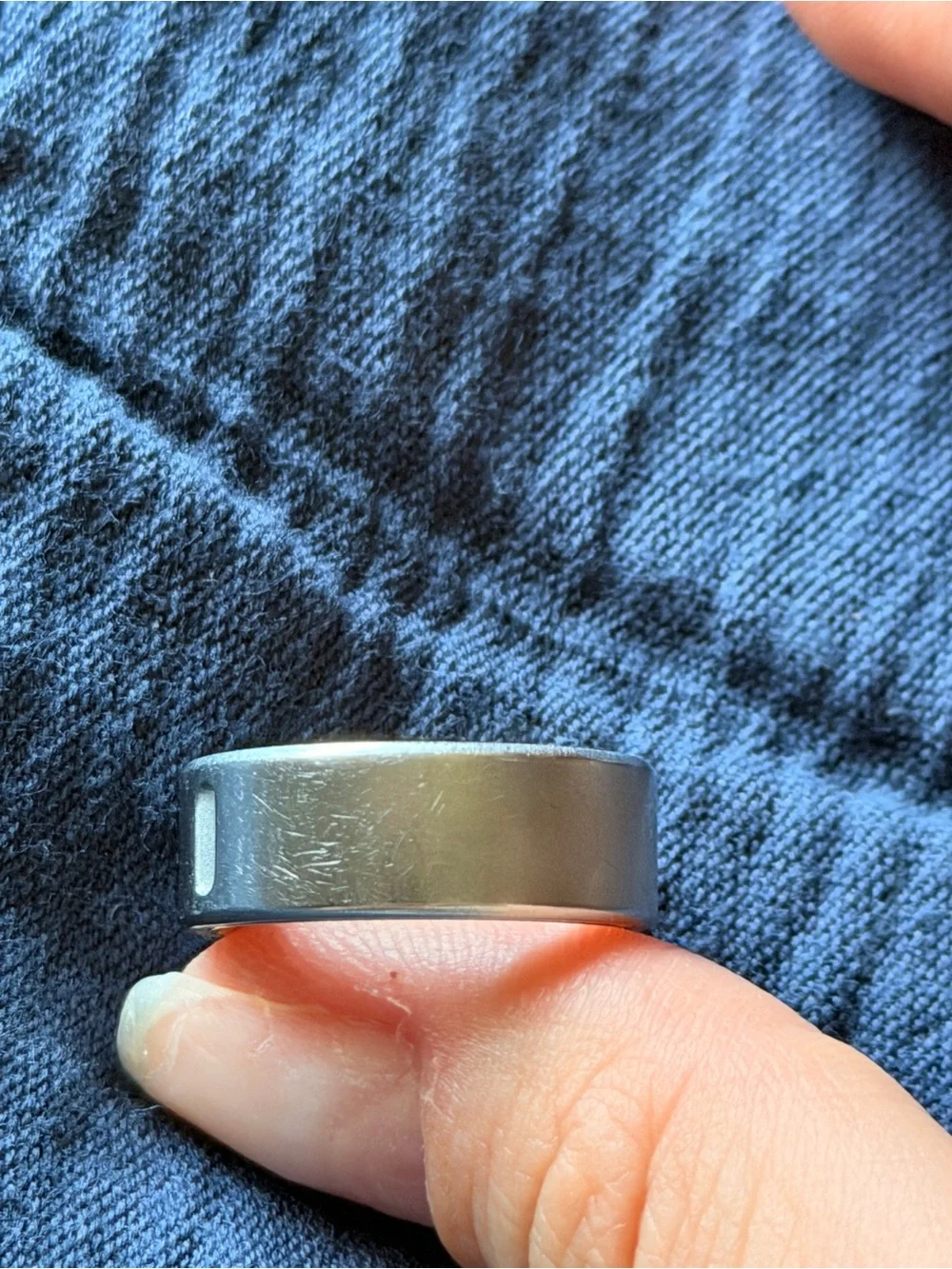 Oura ring 4 brushed silver, size 6 - working perfectly